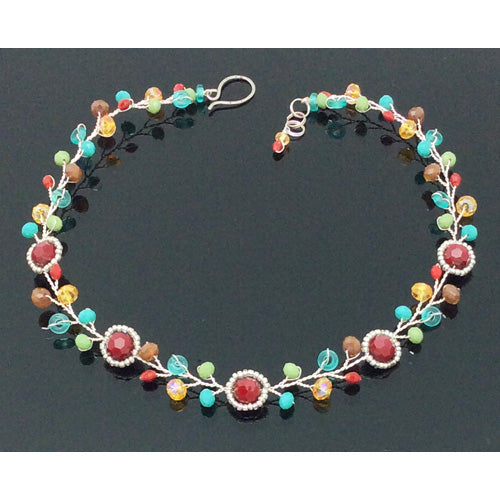 Red Turquoise Necklace/ Matching Earrings Options.