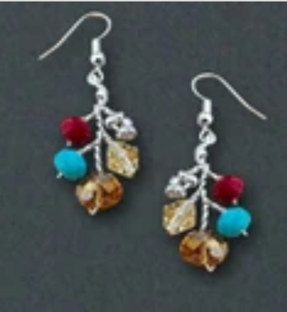 Red Turquoise Necklace/ Matching Earrings Options.