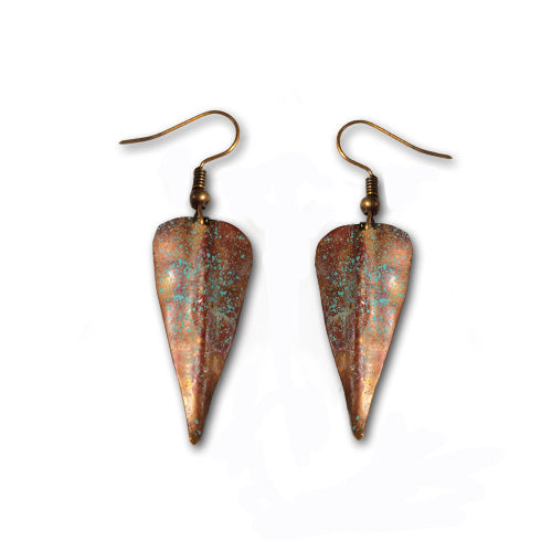 Brown Turquoise Dangle Earrings