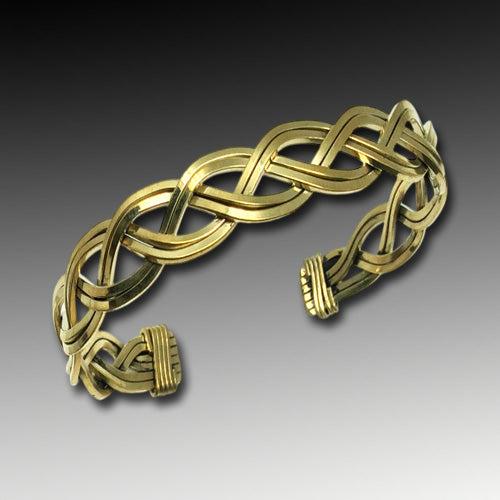 Delicate Bronze Cuff Bracelet.