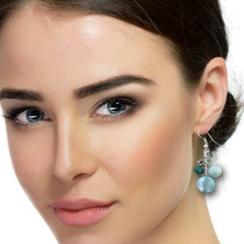 Turquoise Dangle Earrings.