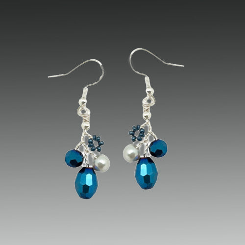 Sapphire Blue Necklace/ Matching Earrings Options.