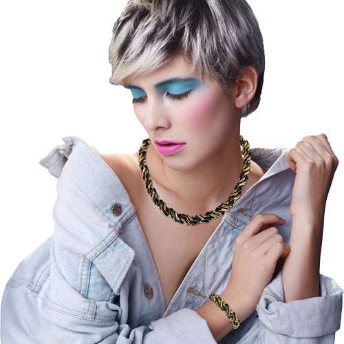 Bronze Gold Twisty Choker/ option matching cuff.