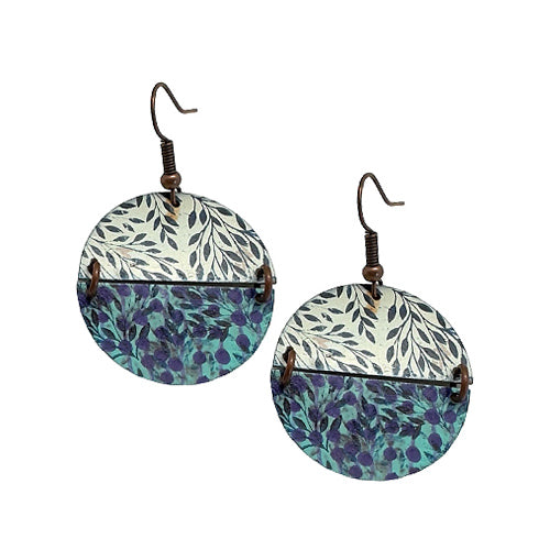 DANGLE CIRCLE DROWNING EARRINGS