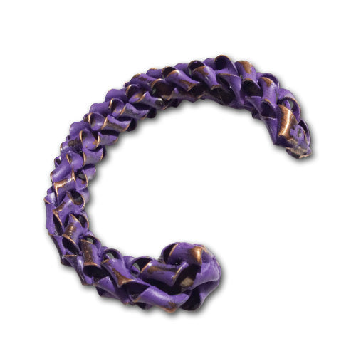 Twisty Purple Copper Cuff