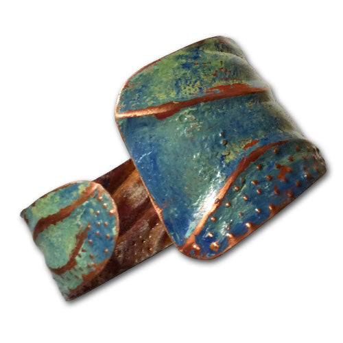 Sage Aqua Patina Cuff