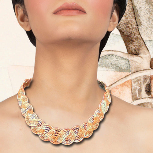 Earthy Colors Copper Choker.