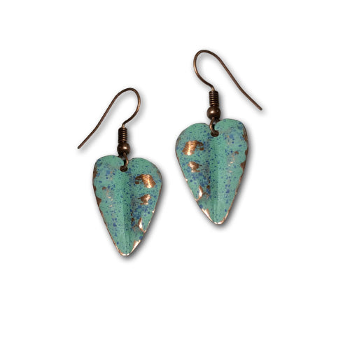 Little Sage Dangle Copper Earrings