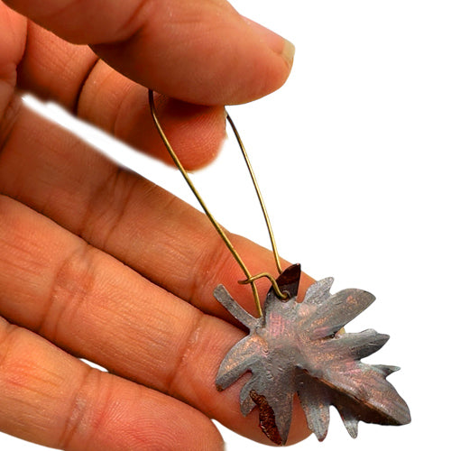 Maple Leaf Dangle Earrings