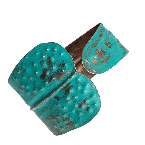 Form-folding Turquoise Copper Cuff