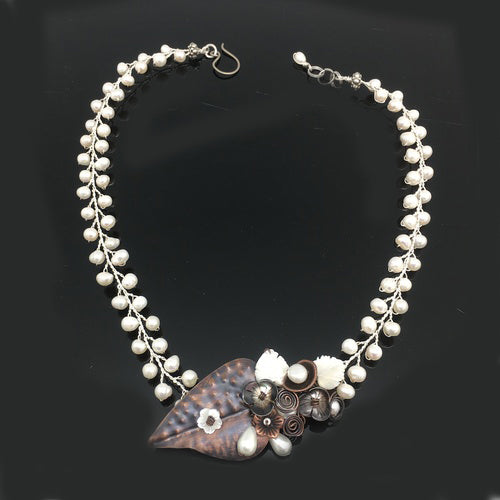 Pearl copper Necklace