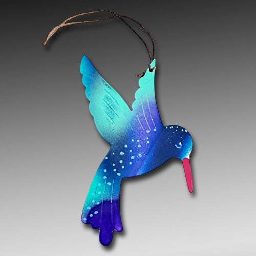 Hummingbird Copper Ornament.