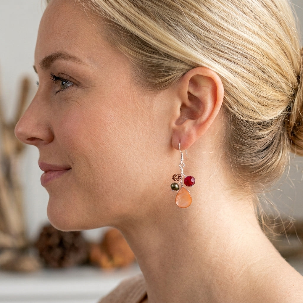 The Sienna Vineyard Necklace / Matching Earrings Options