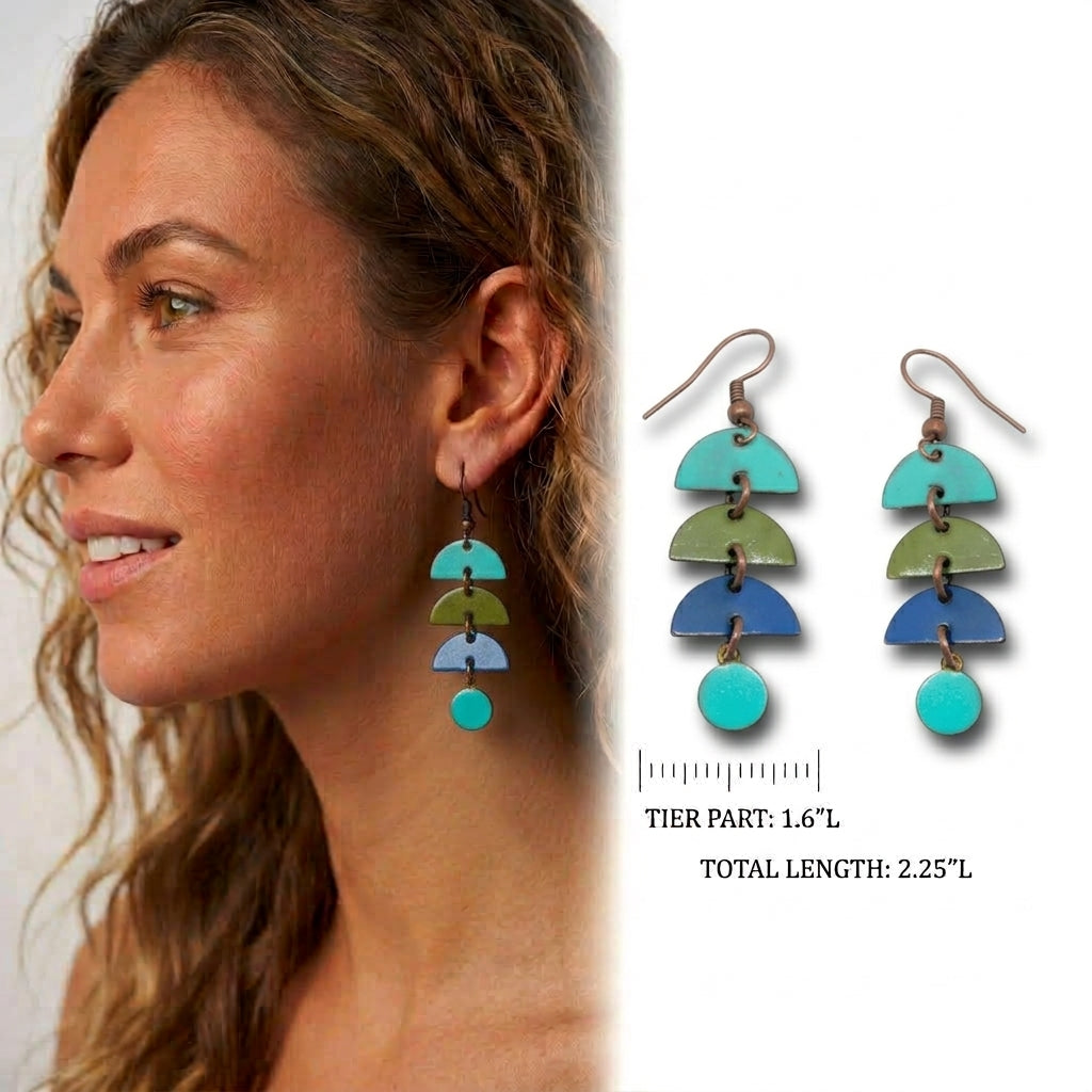 Half Circles dangle Earrings