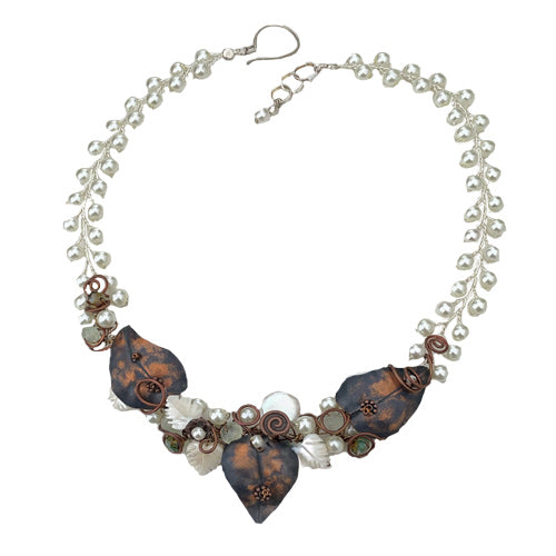 Pearl copper Necklace