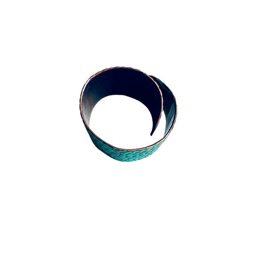 Turquoise Patina Copper Ring