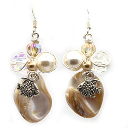 Beach Mother of Pearl Earrings - Nurit Niskala