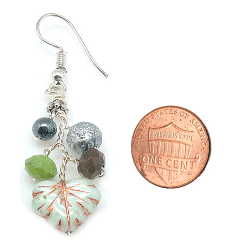 vintage sage green Earrings
