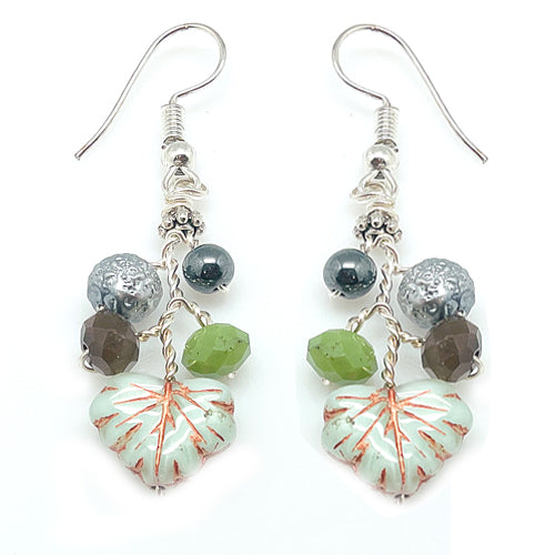 vintage sage green Earrings