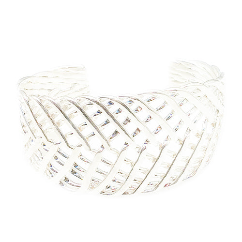 Shine Silver Woven Cuff