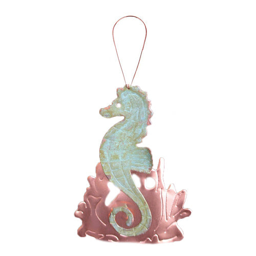 Seahorse Copper Ornament