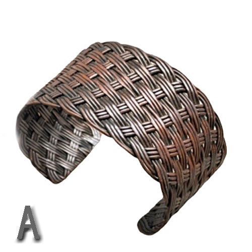 Pure Copper Braided Cuff BraceletS