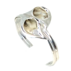 CALLA LILY SILVER CUFF AND EARRINGS