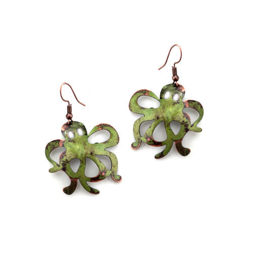 Octopus TURQUOISE OR GREEN Earrings