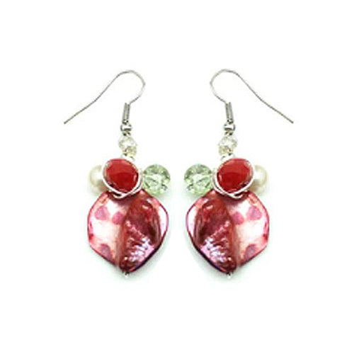 Coral Lime Earrings