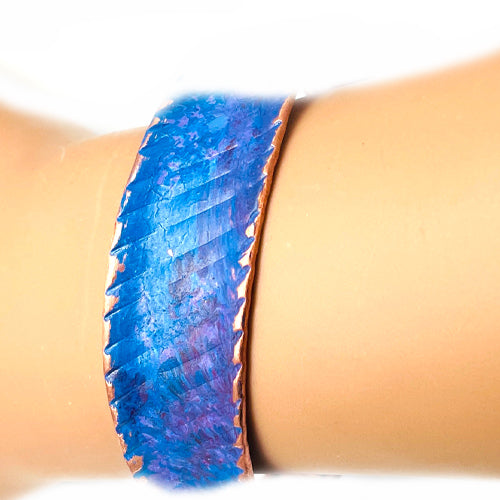 Blue Purple Narrow Cuff