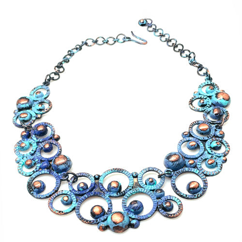 Allegra Blue Necklace - Plum Petal