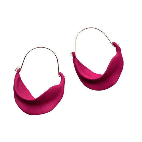 Fuchsia Twist Earrings