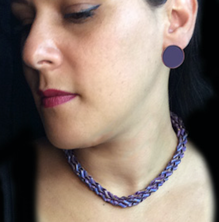 Purple Twisty Chokers