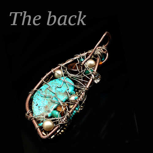 Turquoise Tiger Eye Gemstone Pendants - Nurit Niskala