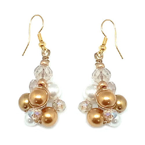 Champhine cream Earrings