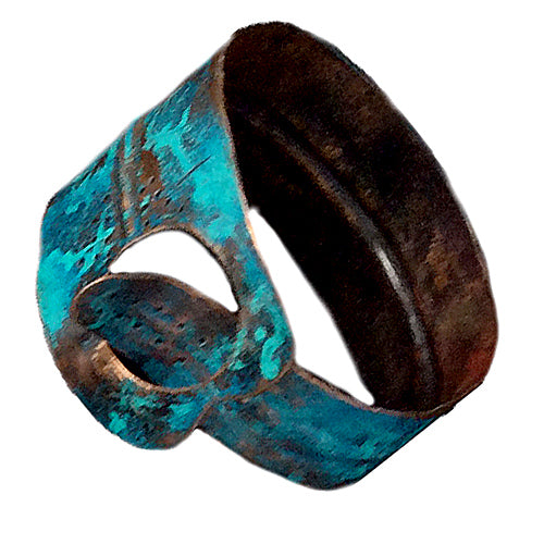 Form-Folding Turquoise Copper Cuff