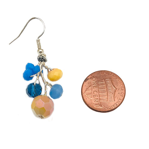 Honey mustard Denim Earrings