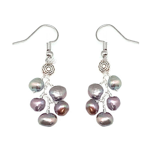 Peacock Pearl Earrings