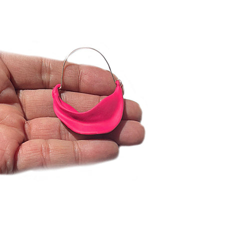 Fuchsia Twist Earrings