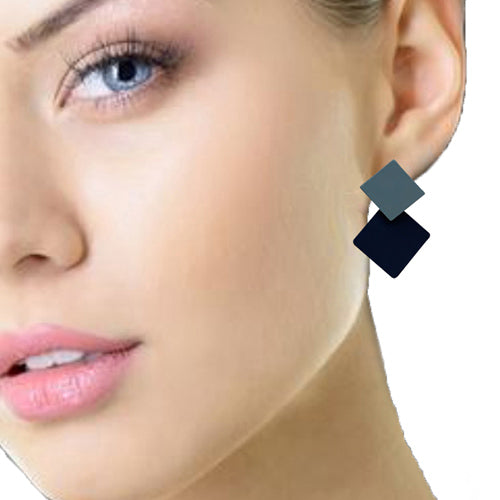 Squared blue Earrings