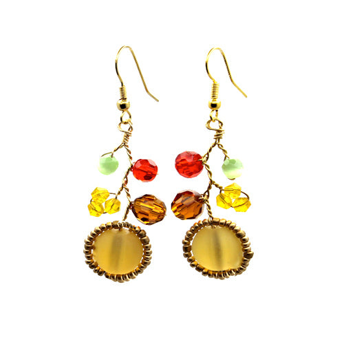 Amber Colorful Earrings