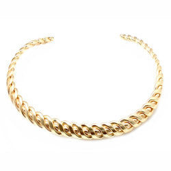 Twisted MATTE GOLD CHOKER