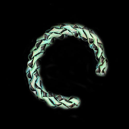 Twisty Green Copper Cuff