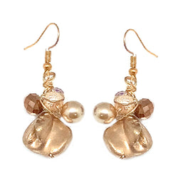 Gold MOTHER OF PEARLS Earrings