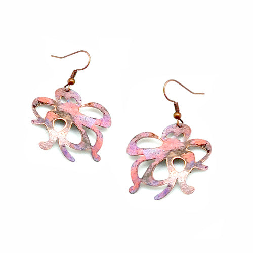 Octopus CORAL Earring
