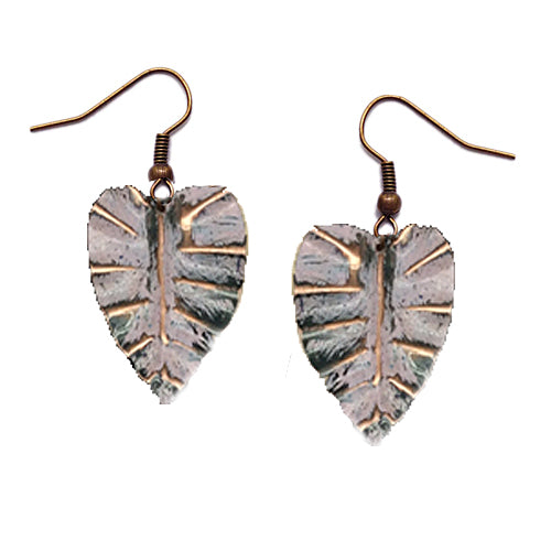 Vintage Pink Copper Earrings