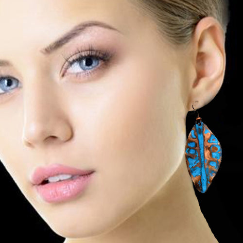 Lapis Patina Earrings