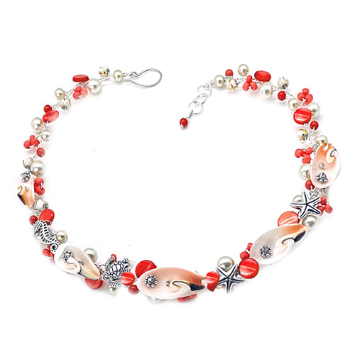 Coral Nautical Necklace