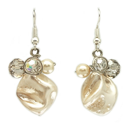 Champagne Cream Earrings - Nurit Niskala