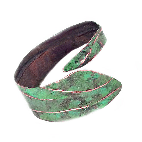 Green Antique Look Copper Cuff